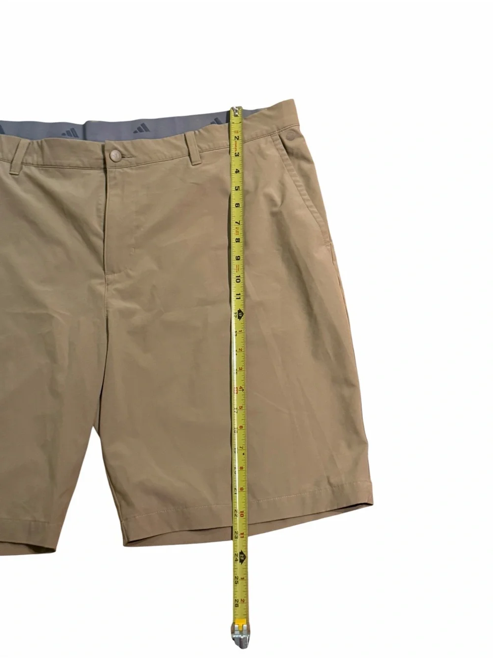 Adidas Men's Ultimate365 Golf Shorts Tan Khaki Size 42 Performance Stretch